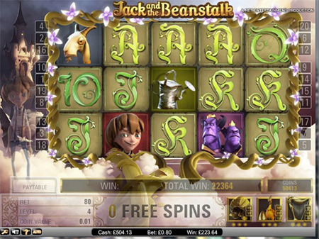 Jack and the Beanstock - All British casino Winner Nentent screenshot